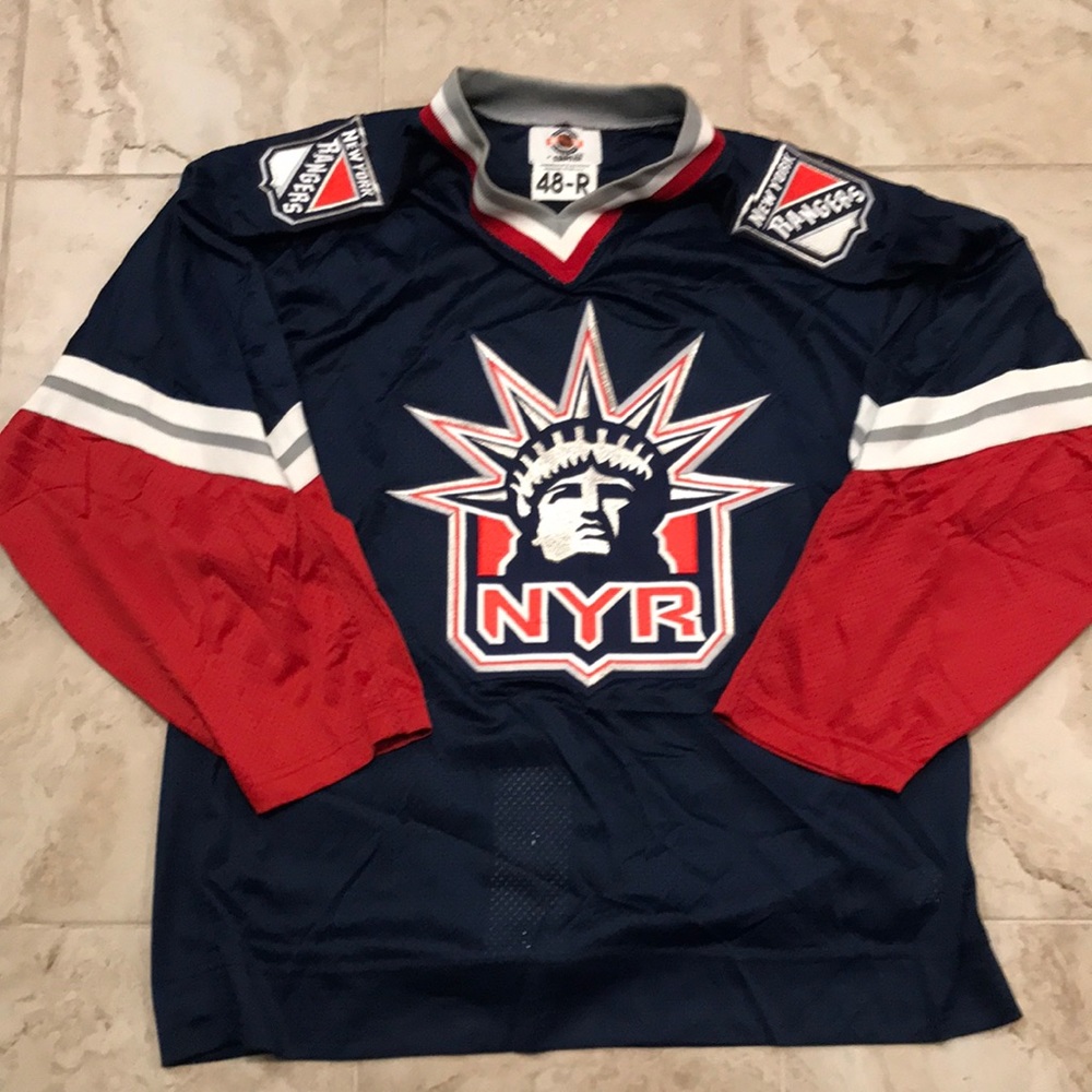 VINTAGE NEW YORK RANGERS STARTER LADY LIBERTY PRO JERSEY